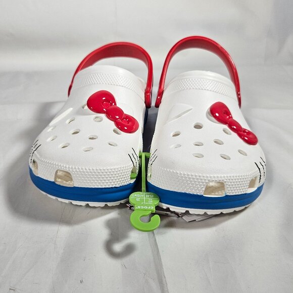 Crocs Hello Kitty Iam Classic Clog White Blue Red Men\'s Size 11 209438-100 main image 11